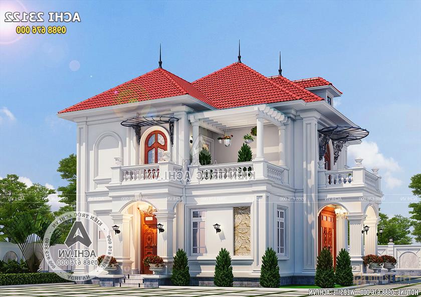 Ngoại thất đẹp như một bức tranh làm tan chảy trái tim của mẫu biệt thự 2 tầng tân cổ điển Ngoại thất đẹp như một bức tranh làm tan chảy trái tim của mẫu biệt thự 2 tầng tân cổ điển