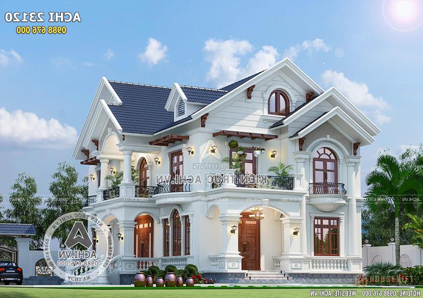 Mẫu biệt thự vườn 2 tầng đẹp tại Ninh Thuận - ACHI 23120 Mẫu biệt thự vườn 2 tầng đẹp tại Ninh Thuận - ACHI 23120