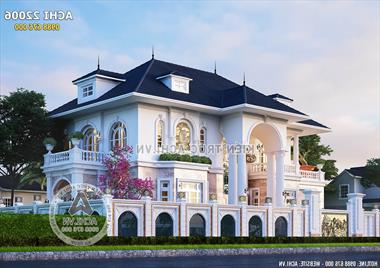 Bộ sưu tập các mẫu nhà tân cổ điển mái thái đẹp và sang trọng
