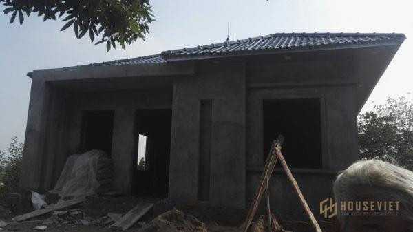 Hình ảnh thực tế mẫu nhà cấp 4 trong quá trình thi công NDNC484