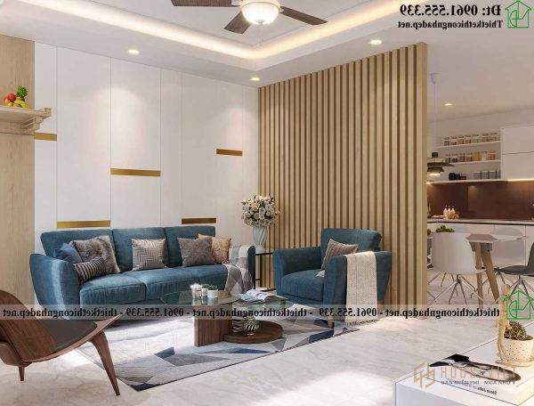 Thiết kế nội thất phòng khách nhà cấp 4 NDNC484
