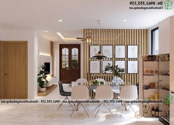 Thiết kế thi công nội thất nhà bếp hiện đại NDNC484
