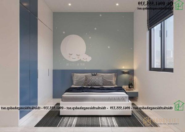 Thiết kế phòng ngủ con gái bằng gỗ công nghiệp NDNC484