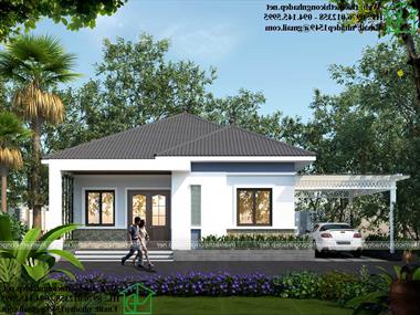 Nhà cấp 4 mái thái hiện đại 9x12m ở Thường Tín NDNC484