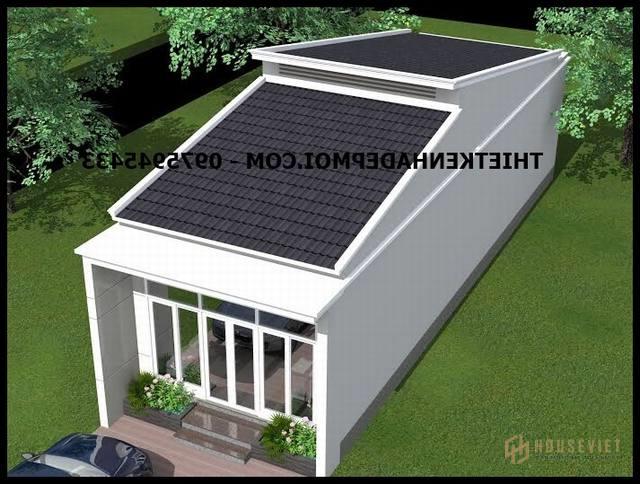 Mẫu nhà trệt kinh doanh 5x20m