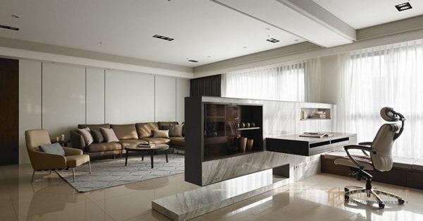 Không gian phòng khách được bố trí riêng tư