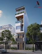 Mẫu thiết kế nhà ống 4 tầng 40m2 (3m6 x 10m9) tại Hòa Bình