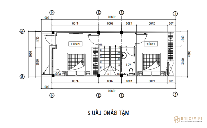 mẫu nhà 1 trệt 2 lầu sân thượng