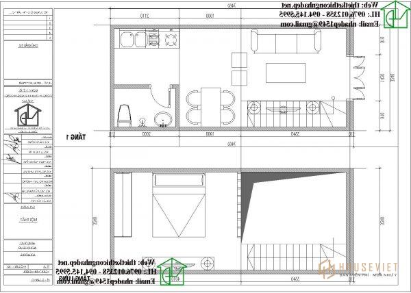 Cách bố trí nội thất của ngôi nhà 25m2