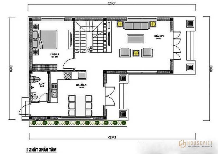 Mẫu Nhà Ống 2 Tầng 4 Phòng Ngủ 80m2 Tân Cổ Điển Bình Dương