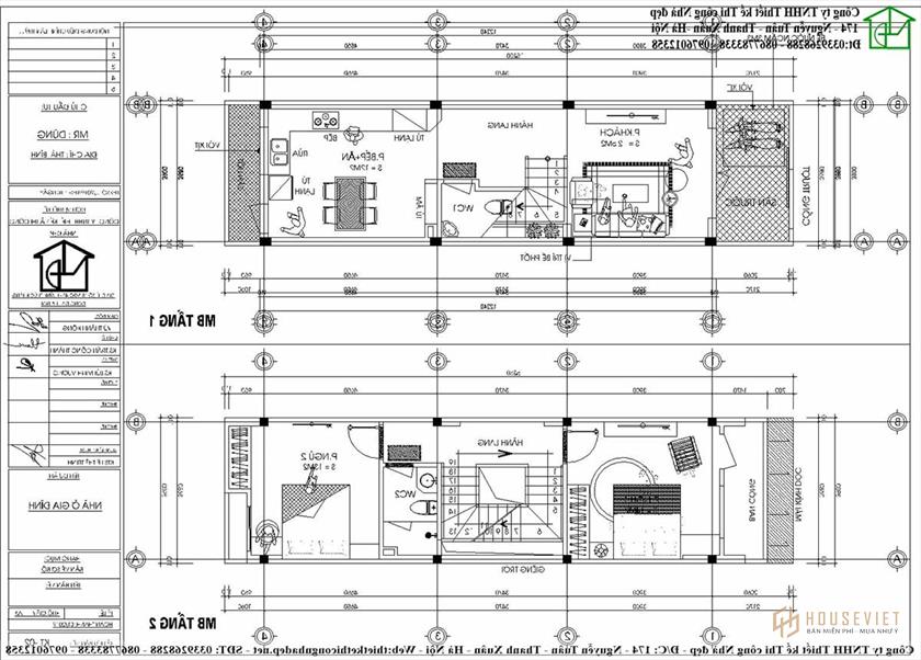 Công năng sử dụng tầng 1 và tầng 2 của nhà phố 4 tầng hiện đại