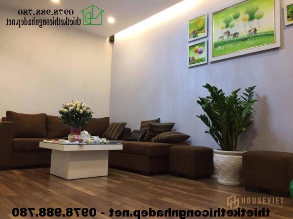 Sofa phòng khách nhà phố 3 tầng NDNP3T5