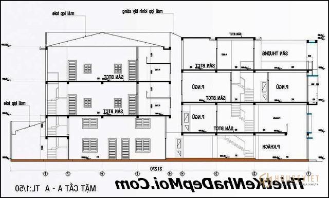 thiết kế nhà ống nhỏ đẹp bề ngang