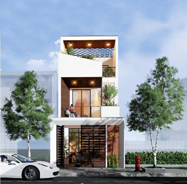 Ấn tượng với những mẫu nhà phố 1 trệt 1 lầu 1 tum hot nhất năm 2022