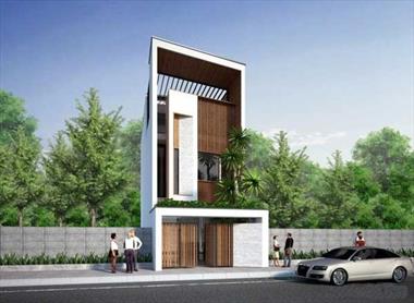 Mẫu nhà phố 1 trệt 1 lầu sân thượng đẹp xu hướng năm 2022