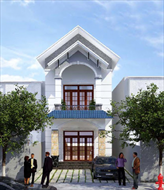 Mẫu nhà phố 1 trệt 1 lầu mặt tiền 5m thu hút ngay từ cái nhìn đầu tiên