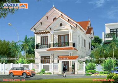 Ấn tượng với mẫu nhà phố mặt tiền 8m đẹp ở Lý