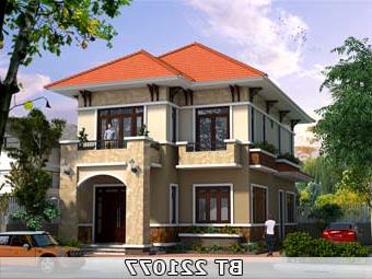 Bản vẽ nhà 2 tầng 8x15m BT221077