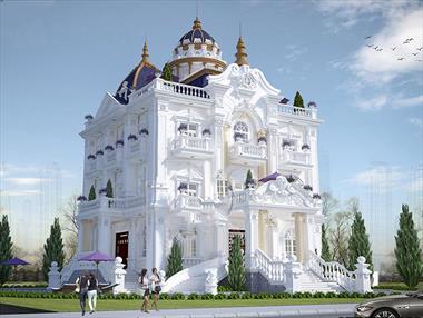 Thiết kế biệt thự 3 tầng cổ điển theo kiến ​​trúc Pháp và Châu Âu