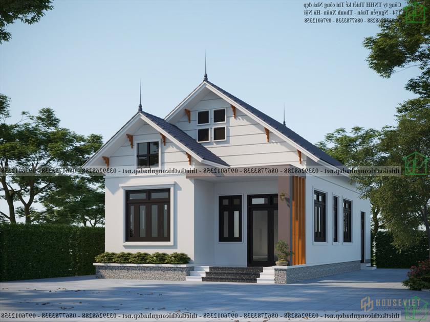 Nhà cấp 4 mái thái hiện đại NDNC4163