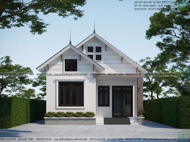 Mẫu thiết kế nhà cấp 4 8x15m tại Hoài Đức Hà Nội NDNC4163