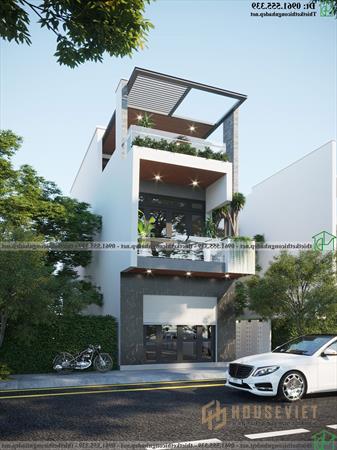 Mẫu thiết kế nhà ống 3 tầng 5x18m tại Nam Định NDNP3T62