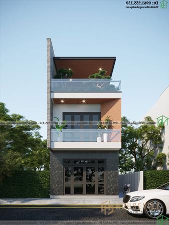 Phương án 1 - Mẫu nhà ống 3 tầng đẹp 5x18m NDNP3T62