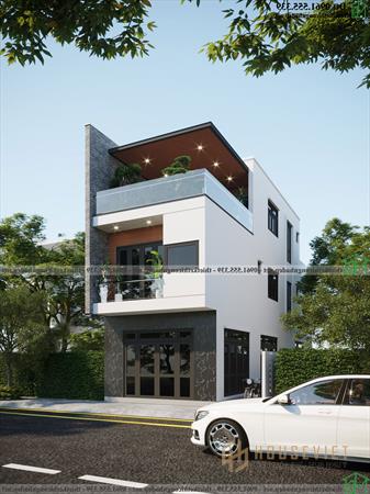 Phương án 2 - Mẫu thiết kế nhà phố 3 tầng 5x18m NDNP3T62