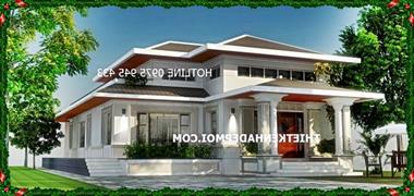 Mẫu biệt thự nhà vườn 200m2 1 tầng chắc chắn ai cũng thích.