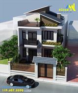 9+ mẫu nhà phố 2 tầng 1 tum hiện đại - Có sẵn