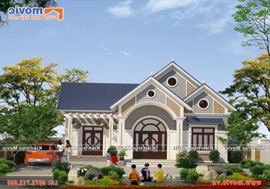 Mẫu biệt thự nhà vườn 1 tầng 3 phòng ngủ - sự lựa chọn mới cho gia đình hạt nhân