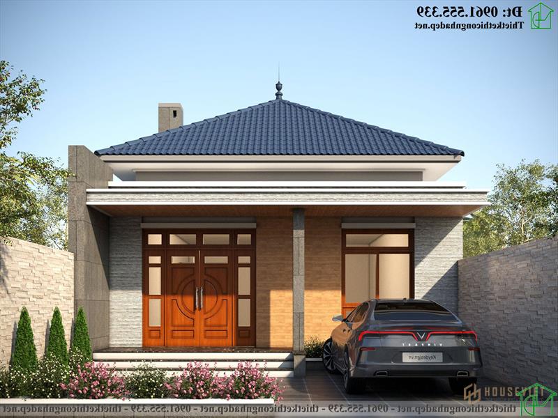 Mẫu thiết kế nhà cấp 4 diện tích 8x14m tại Quảng Bình NDNC4164