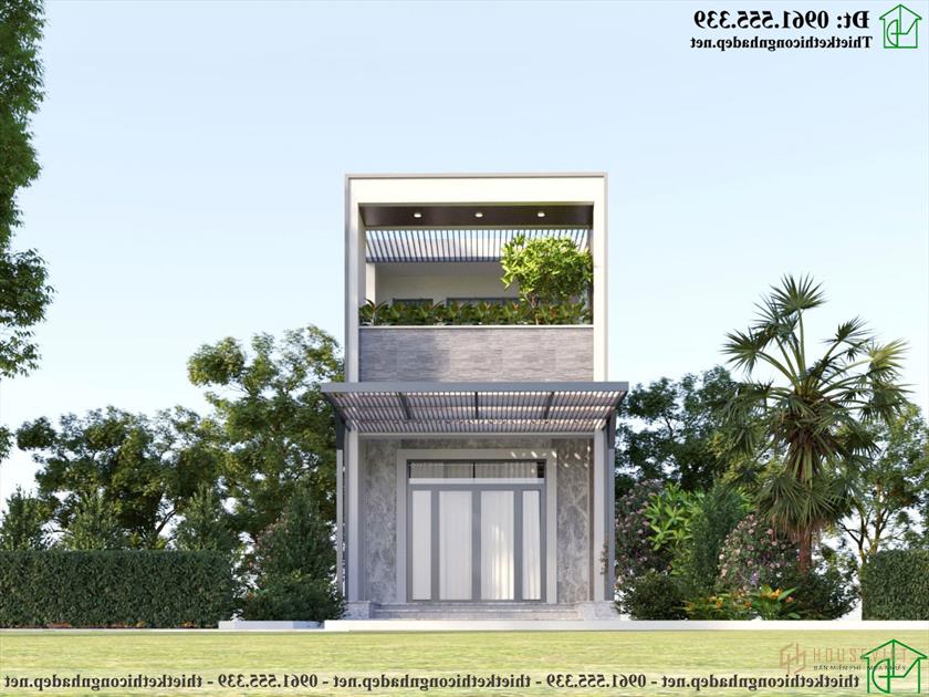 Mẫu nhà ống 2 tầng 5x18m NDNP2T28