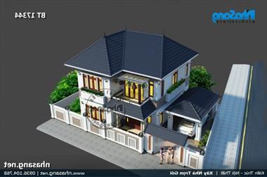 Vẻ đẹp mộc mạc của 9+ mẫu nhà vườn 2 tầng có gara ở nông thôn