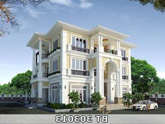 Biệt thự 3 tầng kiểu châu âu BT303013