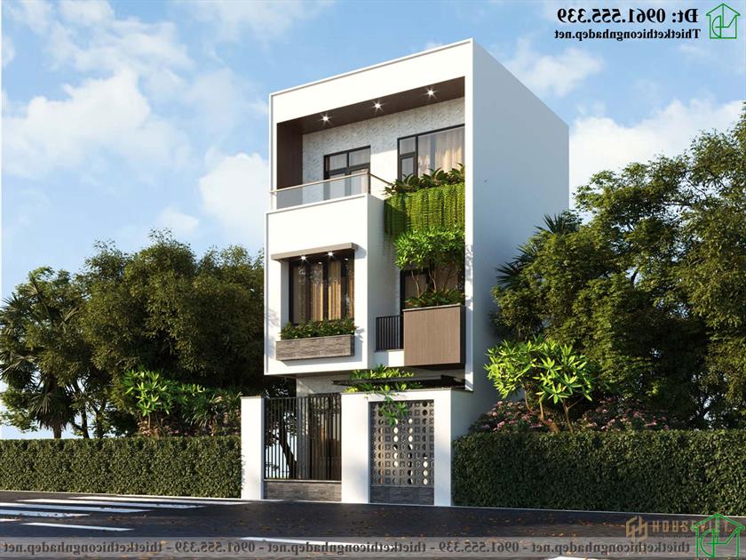 Mẫu nhà 3 tầng 6x10m NDNP3T63