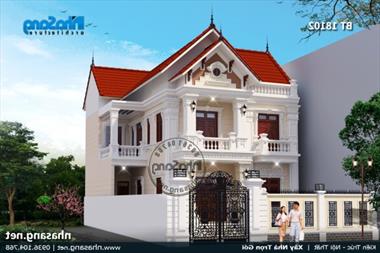 Vẻ đẹp nao lòng của 20+ mẫu biệt thự 2 tầng tân cổ điển kiểu Pháp 2020