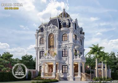 Mẫu biệt thự tân cổ điển 4 tầng 100m2 đẹp tại Quảng Ninh - ACHI 41008