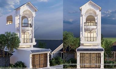 Nhà 3 tầng tân cổ điển sang trọng và quý phái - anh Tùng, thành phố Đồng Xoài