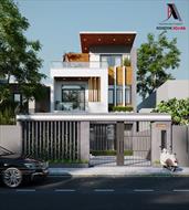 Mẫu thiết kế nhà phố 3 tầng hiện đại mặt tiền 4m tại Thái Nguyên