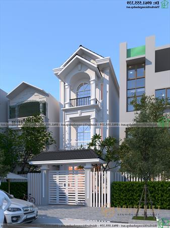 Mẫu nhà ống 3 tầng hiện đại NDNP3T64