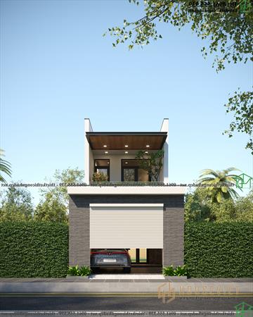 Mặt bằng mẫu nhà ống 2 tầng hiện đại NDNP2T29