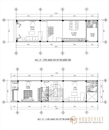 Công năng tầng 1 và tầng 2