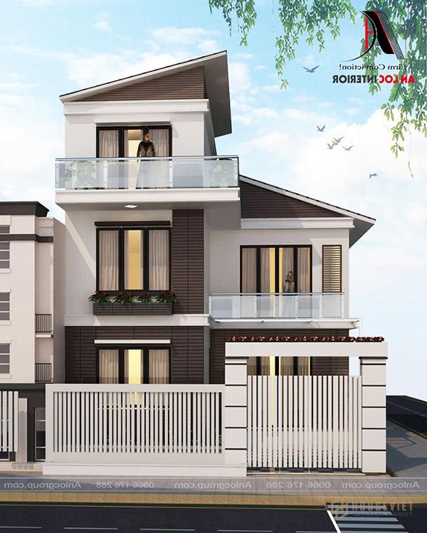 Mẫu biệt thự 3 tầng hiện đại, tích hợp nhiều công năng