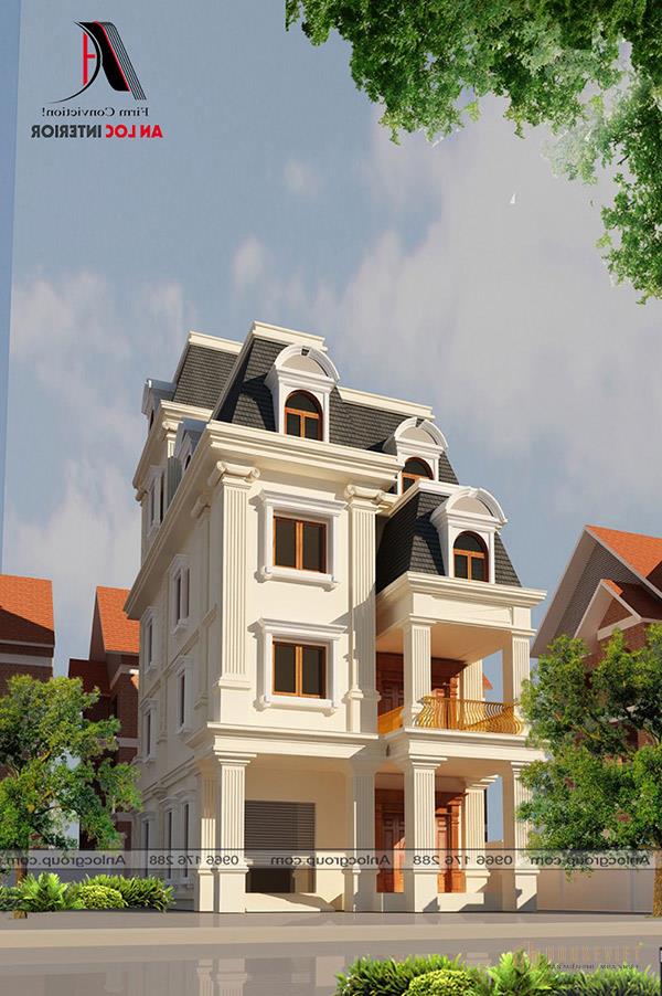 Thiết kế biệt thự tân cổ điển 3 tầng có vị trí vững chắc trong lòng khách hàng