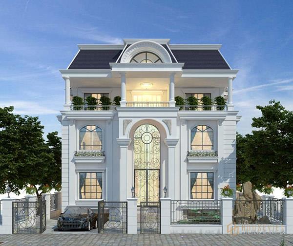 Kiến trúc tân cổ điển được gia chủ phối hợp nhịp nhàng