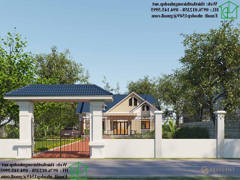 Mẫu nhà cấp 4 hiện đại, nhà mái thái đẹp tại Hà Nam NDNC4118 Mẫu nhà cấp 4 hiện đại, nhà mái thái đẹp tại Hà Nam NDNC4118