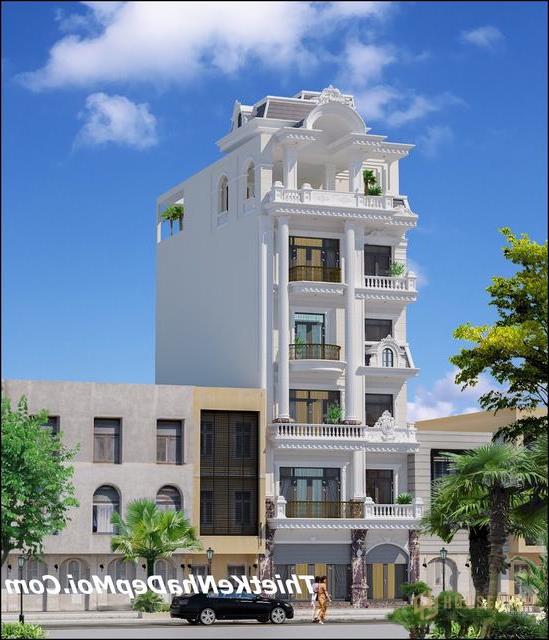Biệt thự đẹp 5 tầng mặt tiền 8.5m