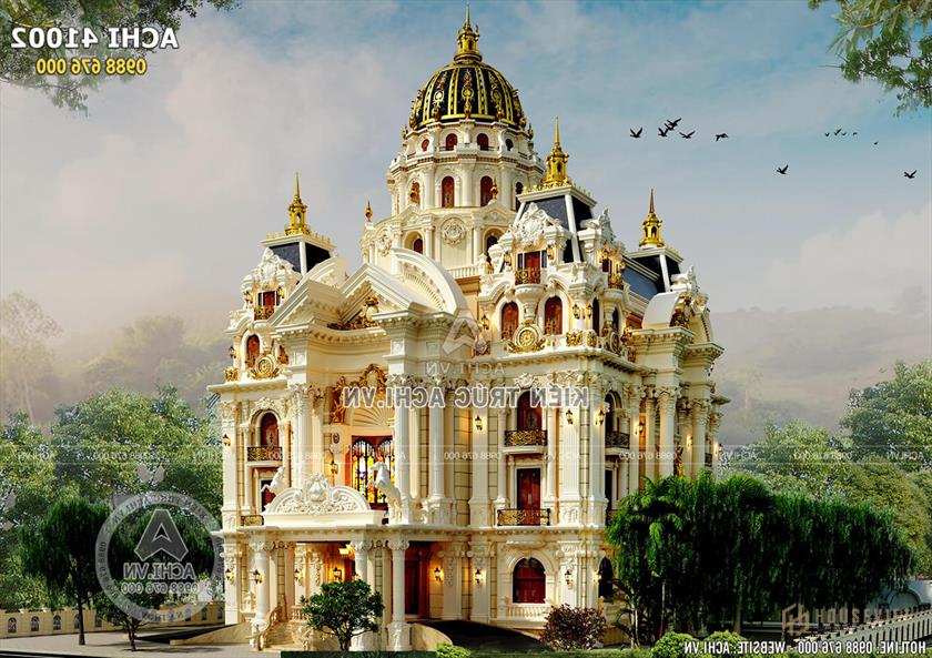 Biệt thự lâu đài tân cổ điển sang trọng và đẳng cấp Biệt thự lâu đài tân cổ điển sang trọng và đẳng cấp