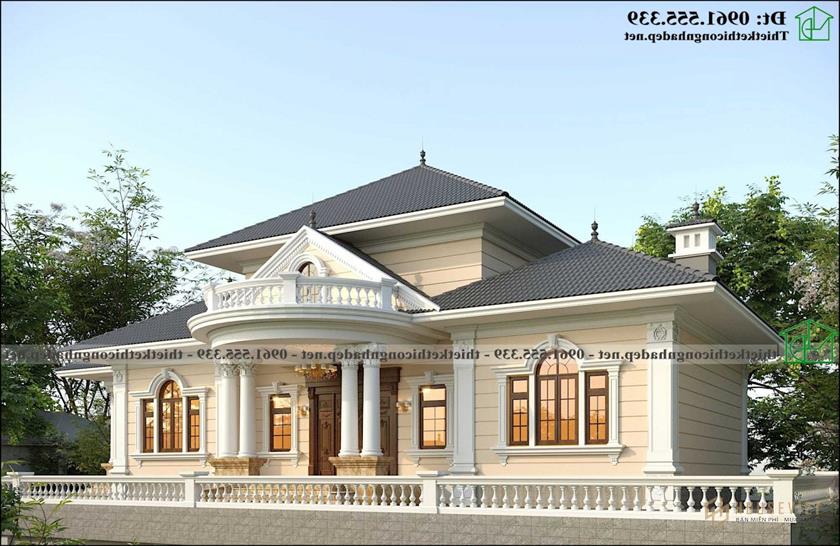 Mẫu biệt thự cổ điển sang trọng NDBT1T126